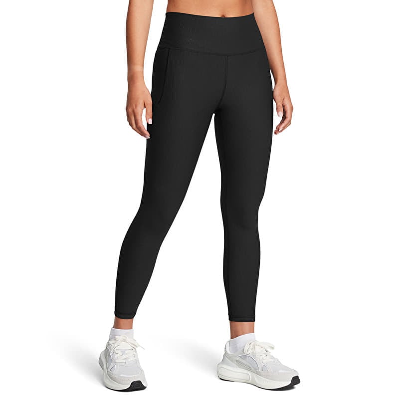 Леггинсы Under Armour Meridian Rib Ankle Leg Black/ Black