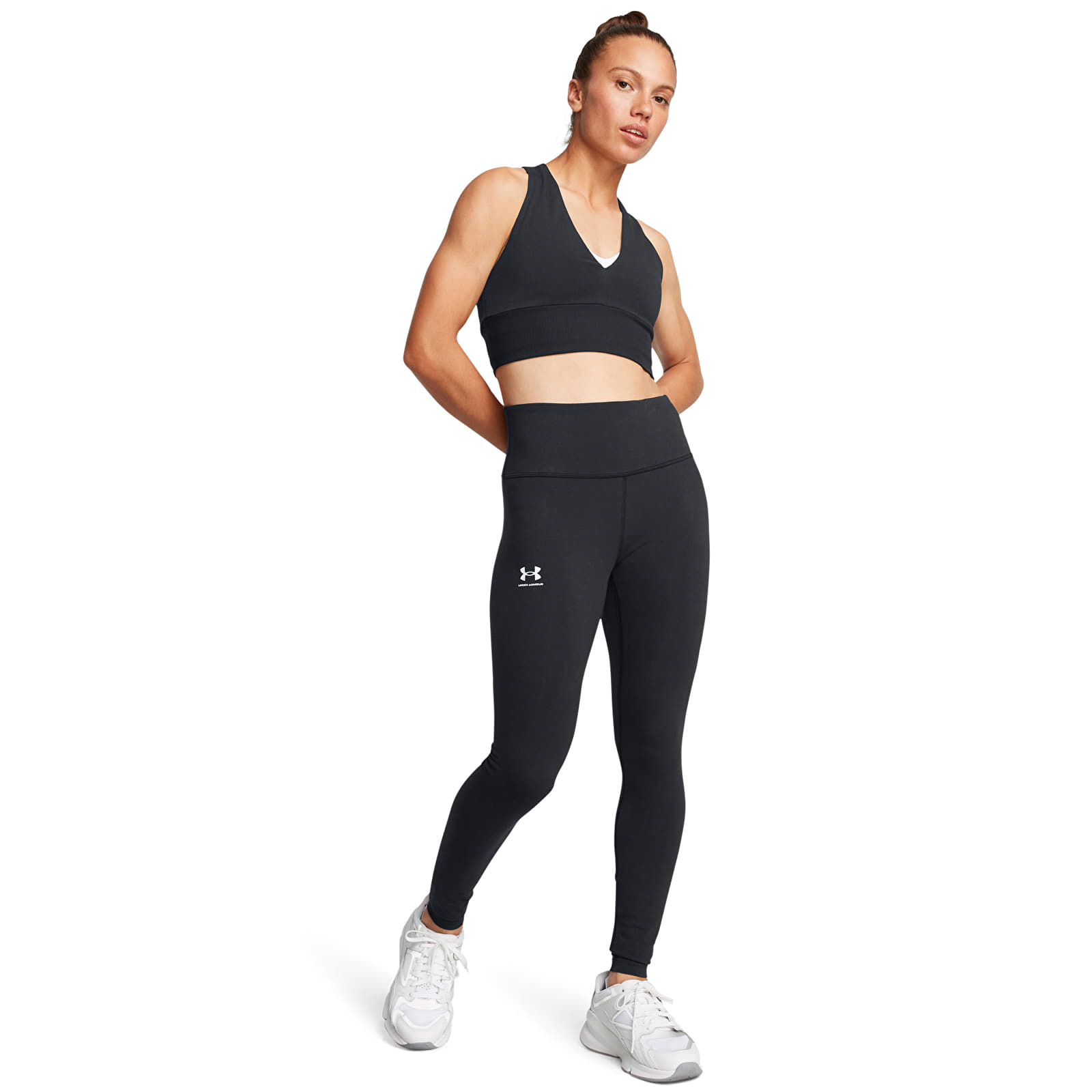 Women's Leggings Under Armour Rival Legging Black/ White
