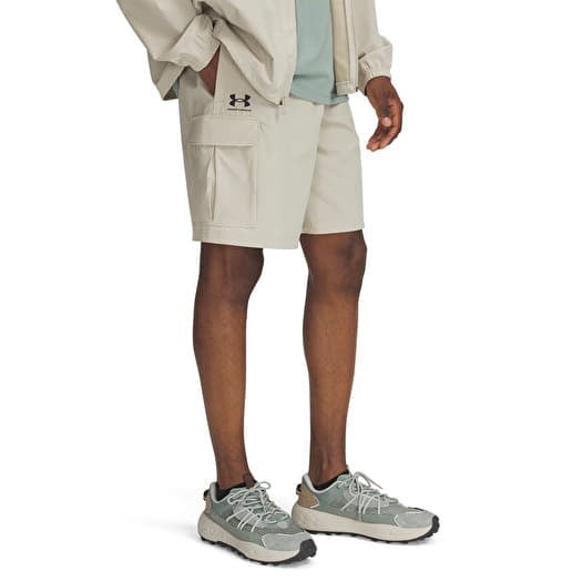 Sort Under Armour Vibe Woven Cargo Short Khaki Base/ Black