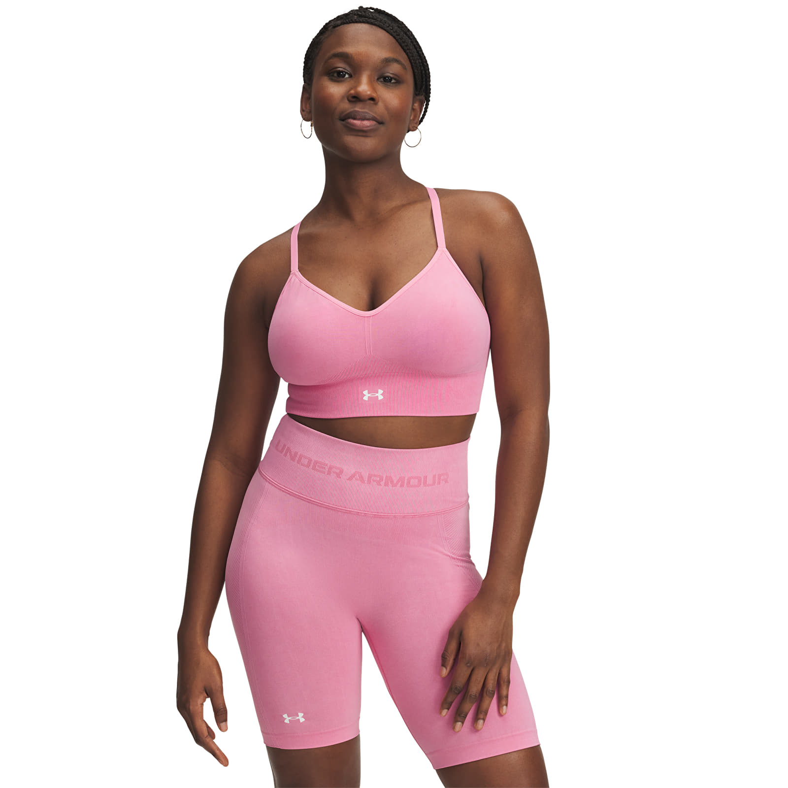 Rinnahoidjad Under Armour Vanish Seamless Washed Low Shaded Fuchsia/ White