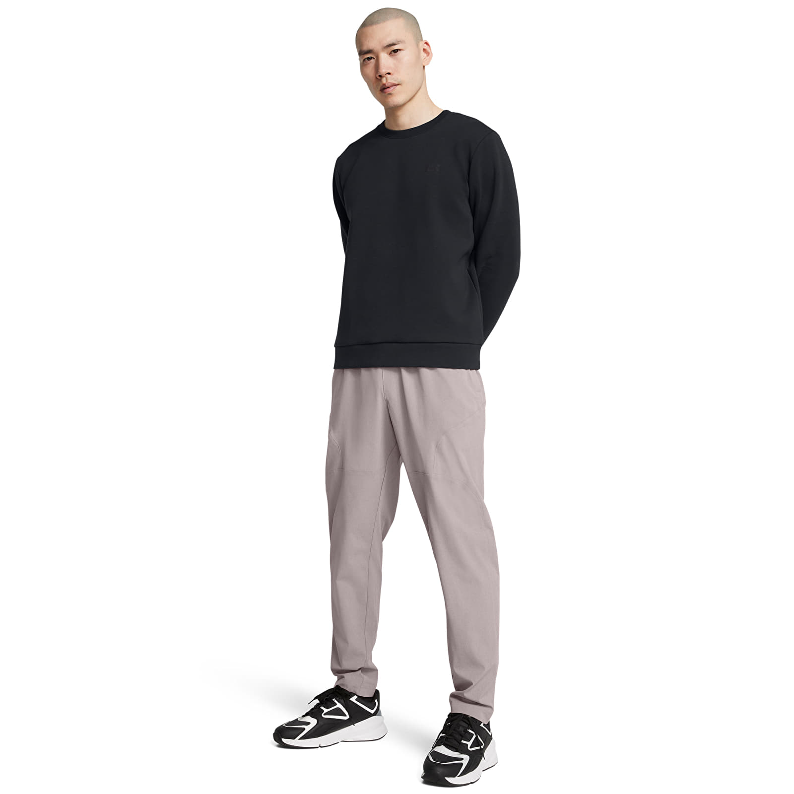 Herren-Sweatshirts Under Armour Unstoppable Fleece Crew EU Black/ Black