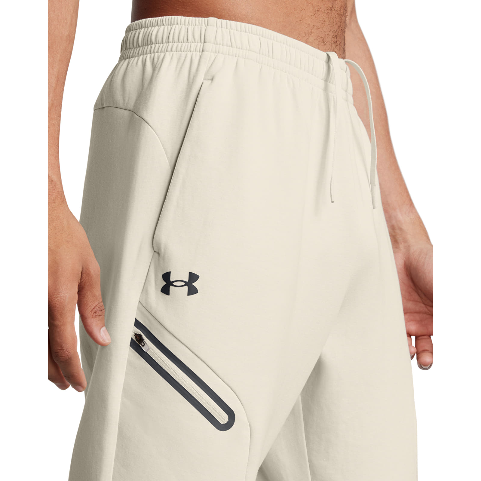 Pantalones de hombre Under Armour Unstoppable Fleece Jogger EU Summit White/ Black