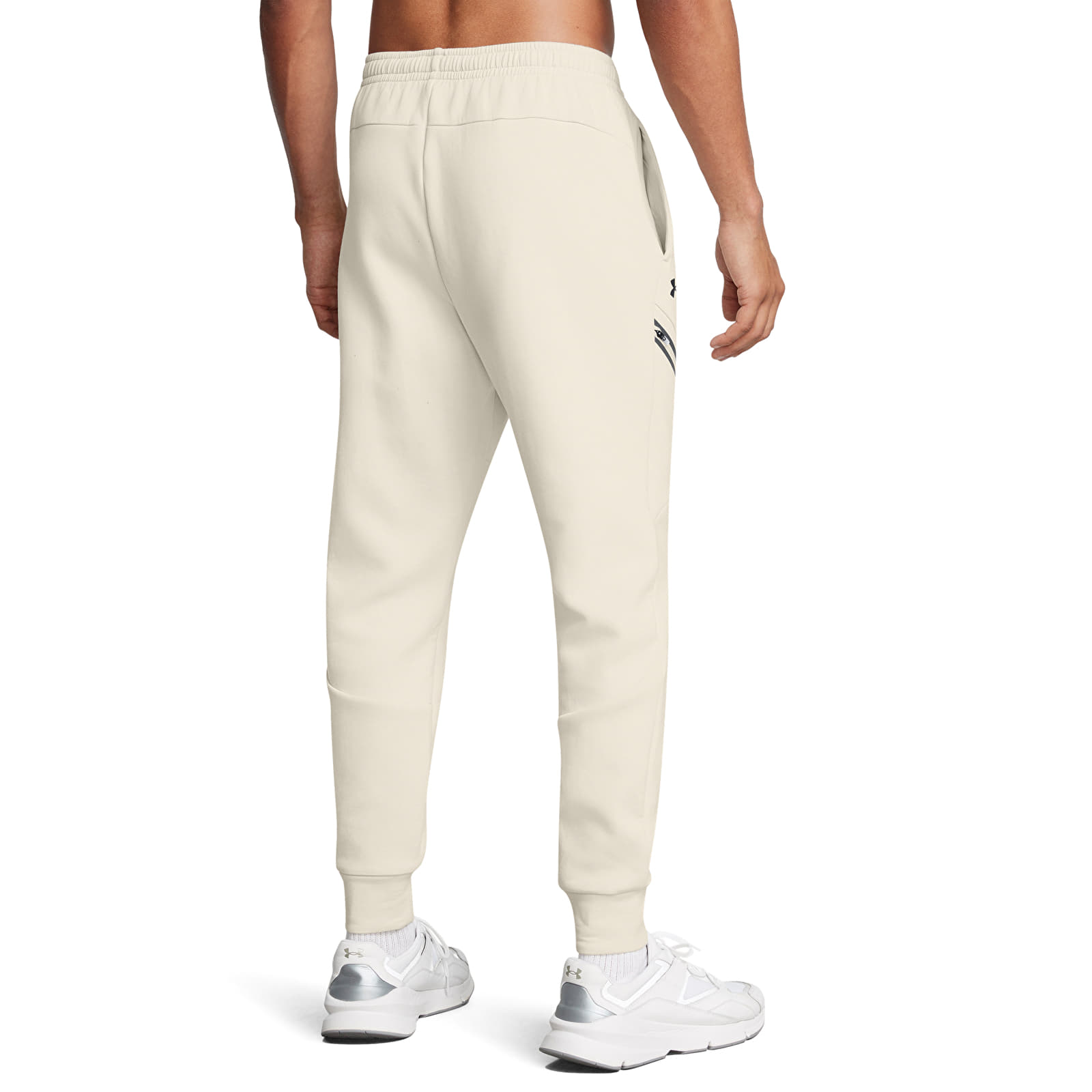 Pantalones de hombre Under Armour Unstoppable Fleece Jogger EU Summit White/ Black