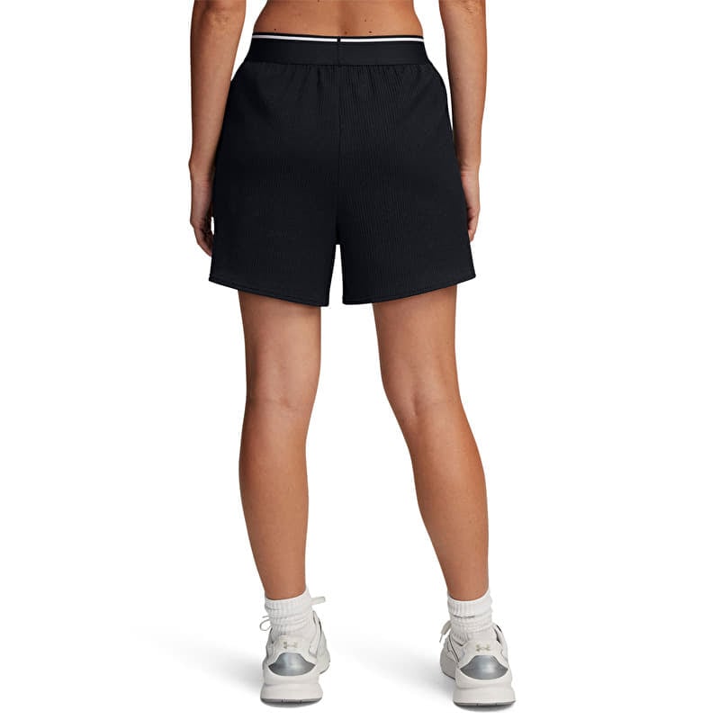 Pantaloni scurți Under Armour Meridian Rib Short Black/ White