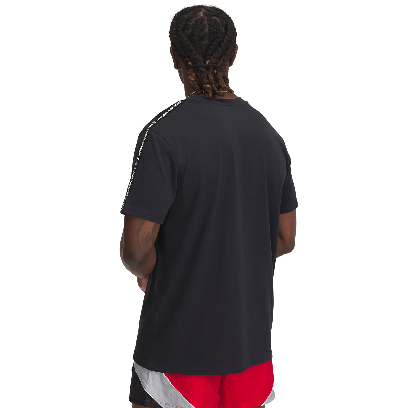 Camisetas hombre Under Armour Icon HWT Tee Taping Black/ White