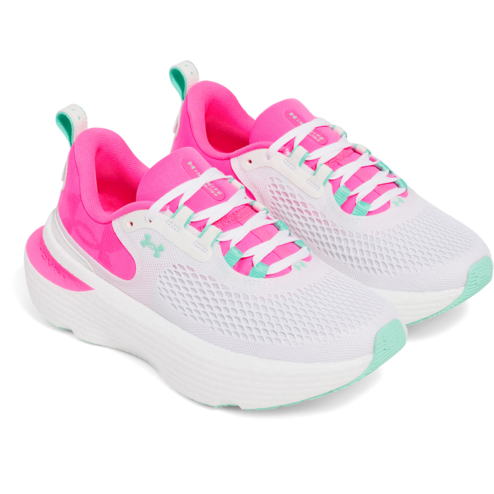 Damesschoenen Under Armour W Infinite Elite 2 White /Aero Pink /Comet Green