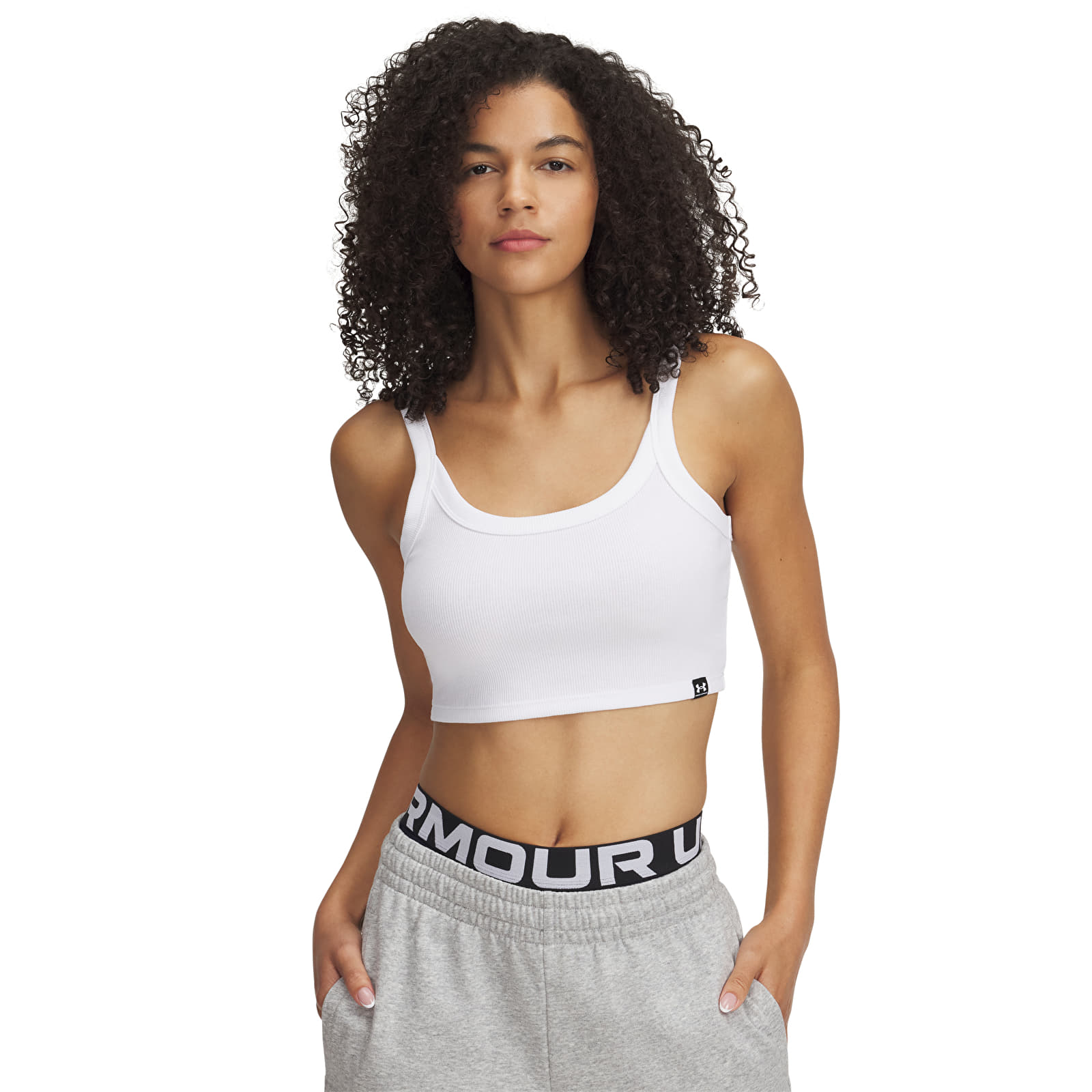 Naiste topsid Under Armour Rival Rib Baby Tank White/ White