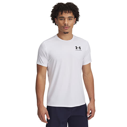 Tričko Under Armour Heatgear Fitted SS Tee White/ Black