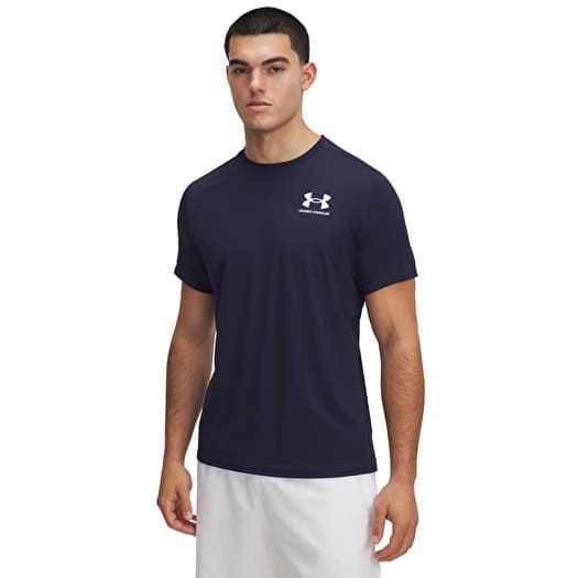 Camiseta Under Armour Heatgear Fitted SS Tee Midnight Navy/ White