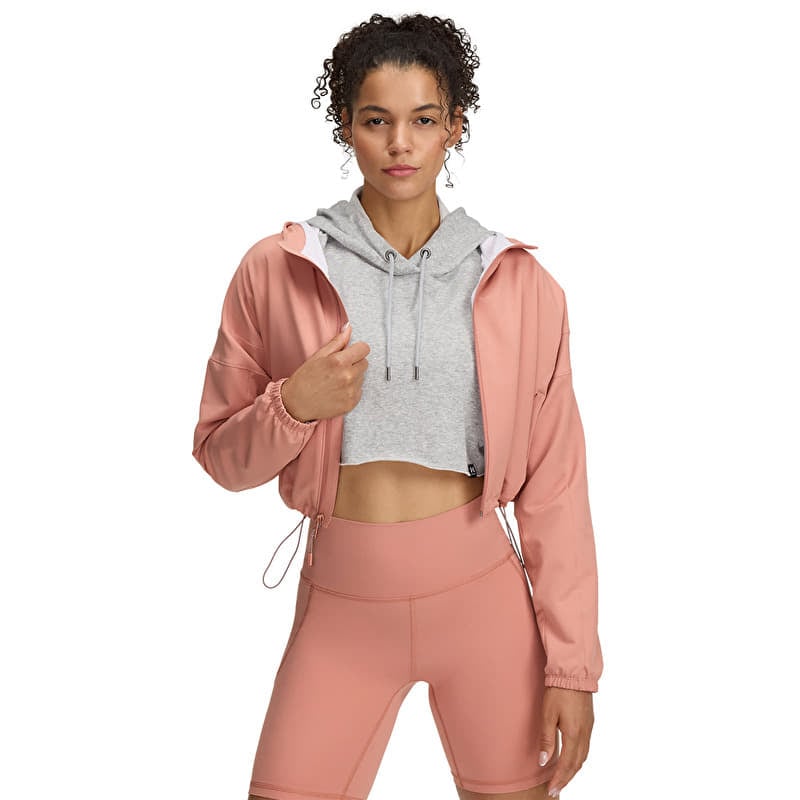 Striukė Under Armour Unstoppable Woven Hooded Jacket Canyon Pink/ Black