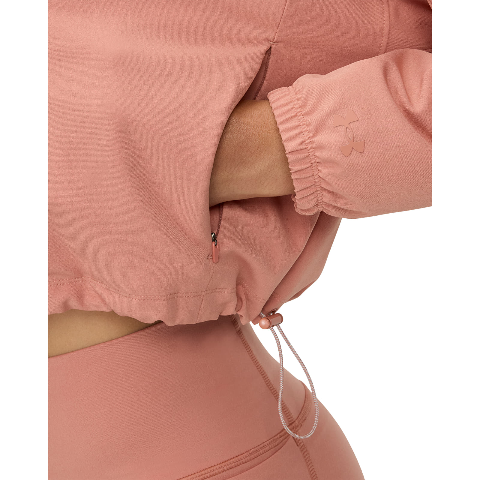 Γυναικεία σακάκια Under Armour Unstoppable Woven Hooded Jacket Canyon Pink/ Black