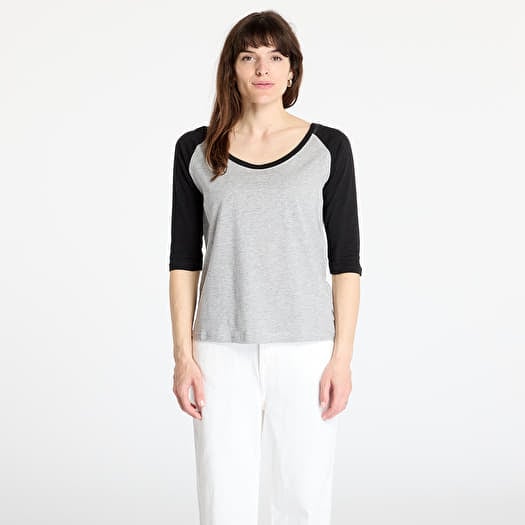 T-shirt Urban Classics Ladies 3/4 Contrast Raglan Grey/ Black
