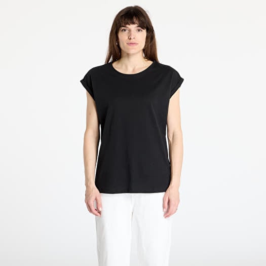 Tričko Urban Classics Ladies Extended Shoulder Tee Black