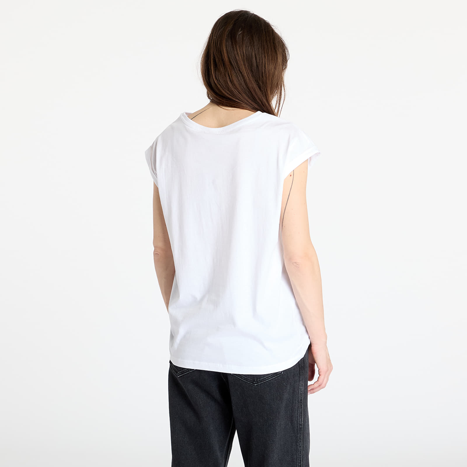 Tricouri Urban Classics Ladies Organic Extended Shoulder Tee White