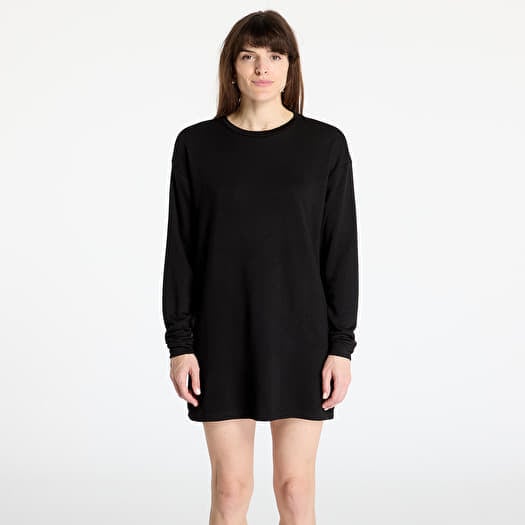 Urban Classics Ladies Modal Terry Crew Dress Black