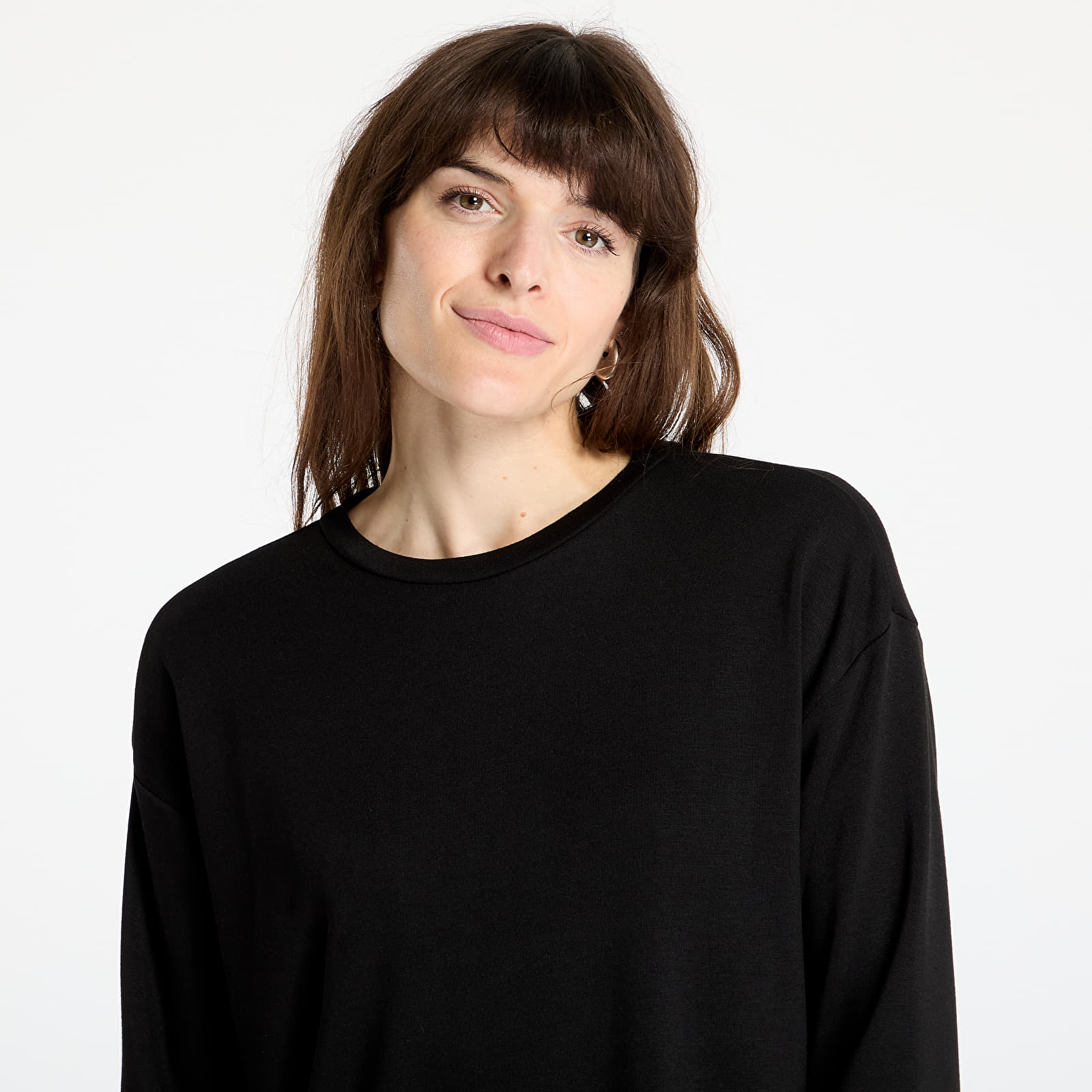 Kleidid Urban Classics Ladies Modal Terry Crew Dress Black