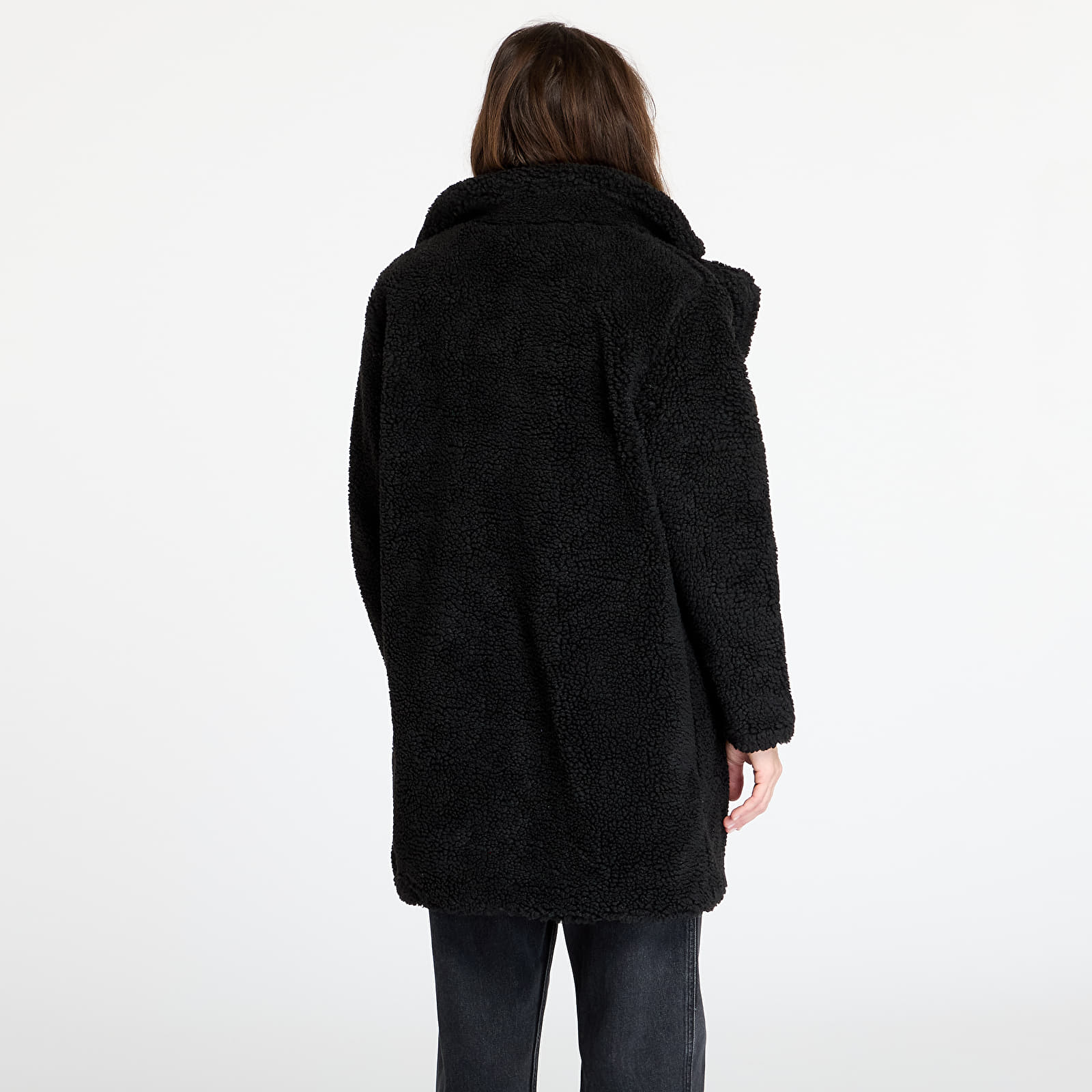 Bundy Urban Classics Ladies Oversized Sherpa Coat Black