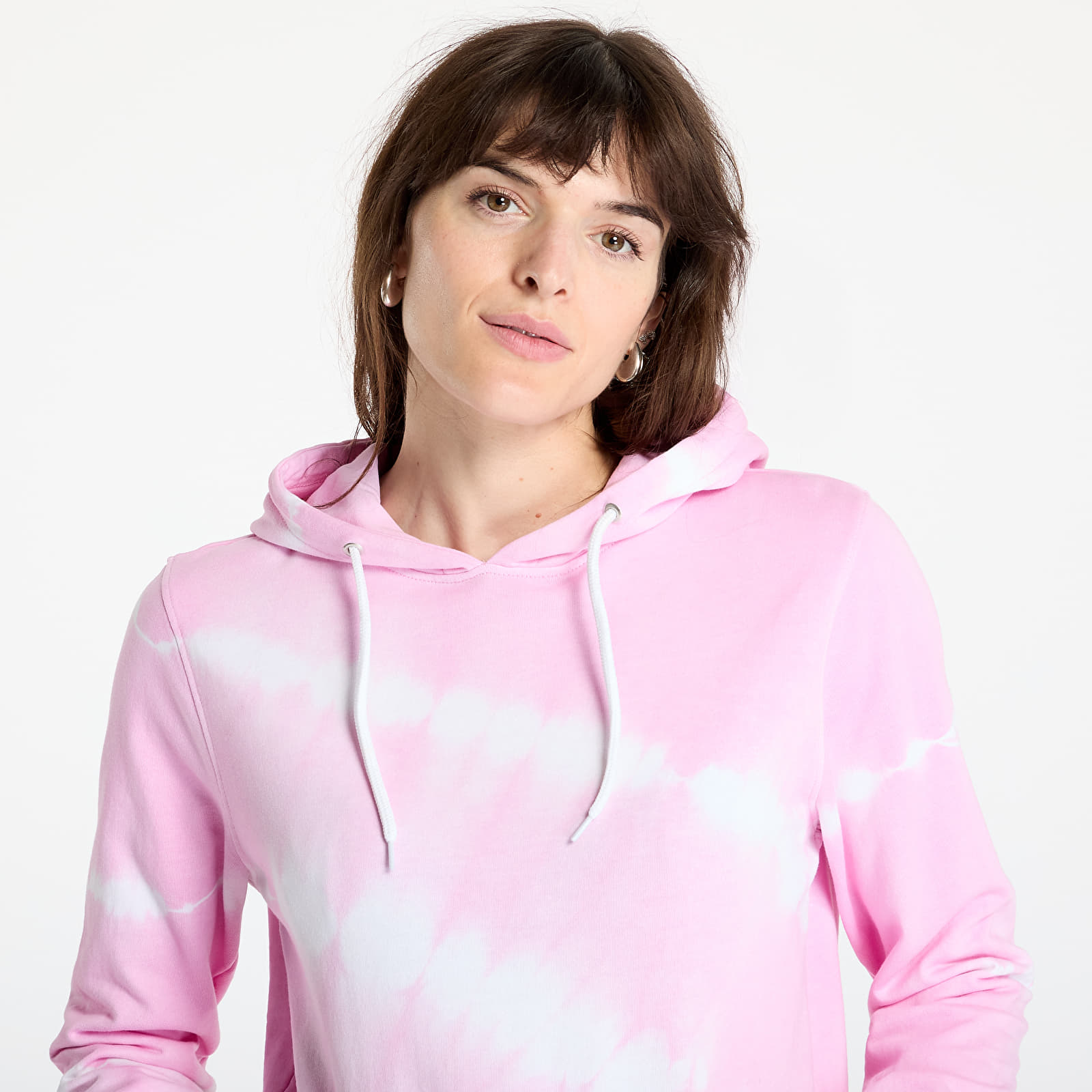 Sweatshirts Urban Classics Ladies Tie Dye Hoody Pink