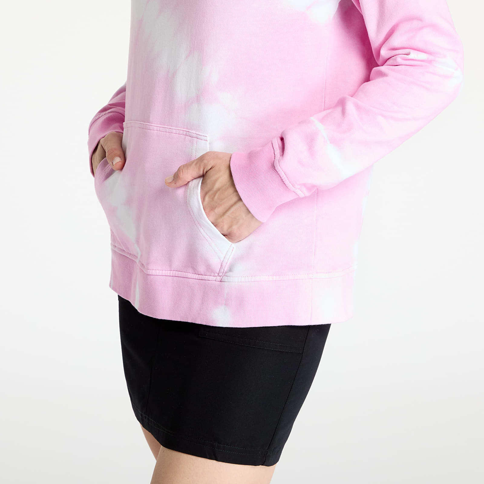 Sweatshirts Urban Classics Ladies Tie Dye Hoody Pink