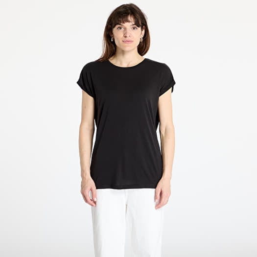 Tričko Urban Classics Ladies Modal Extended Shoulder Tee Black
