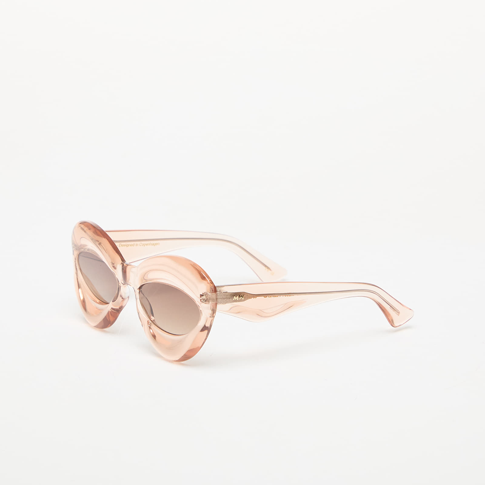 Męskie okulary przeciwsłoneczne MessyWeekend Bubble Sunglasses Champagne