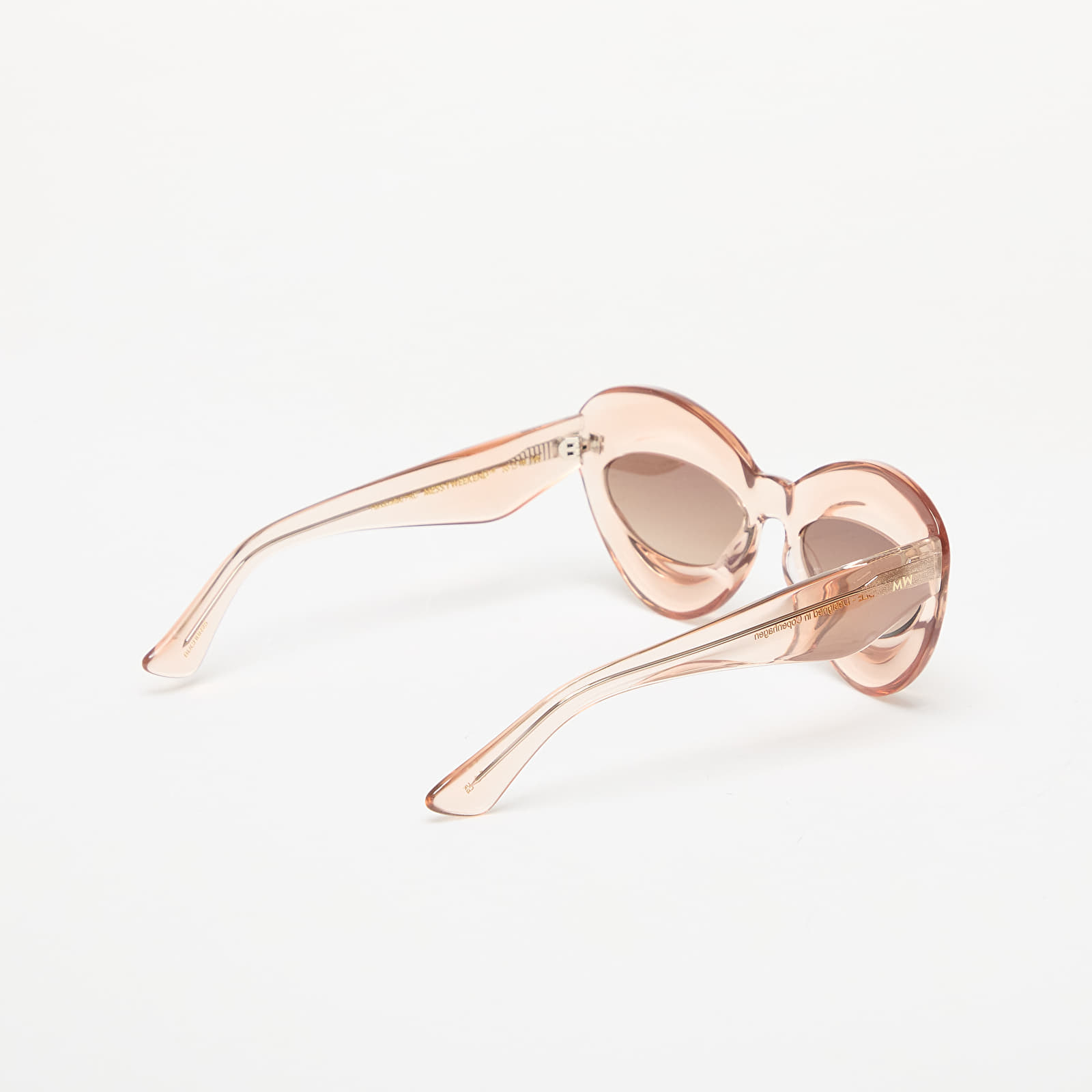 Męskie okulary przeciwsłoneczne MessyWeekend Bubble Sunglasses Champagne