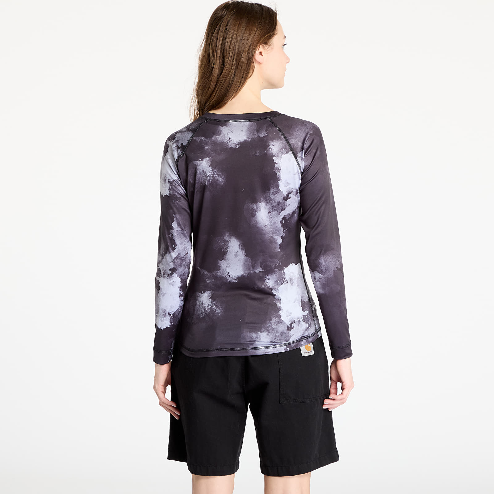 Naiste T-särgid Horsefeathers Deco Long Sleeve Bike Jersey Grayscale