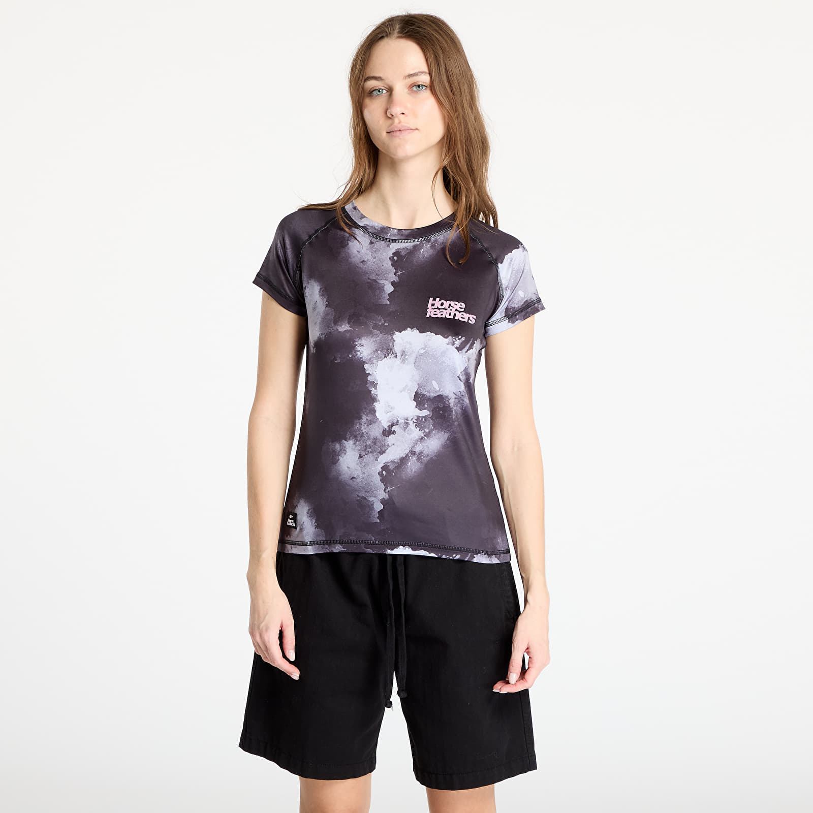 Naiste T-särgid Horsefeathers Deco Bike Jersey Grayscale