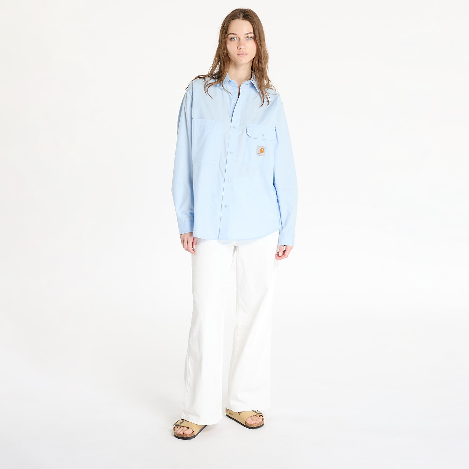 Overhemden Carhartt WIP Longsleeve Irwin Shirt UNISEX Air Sky