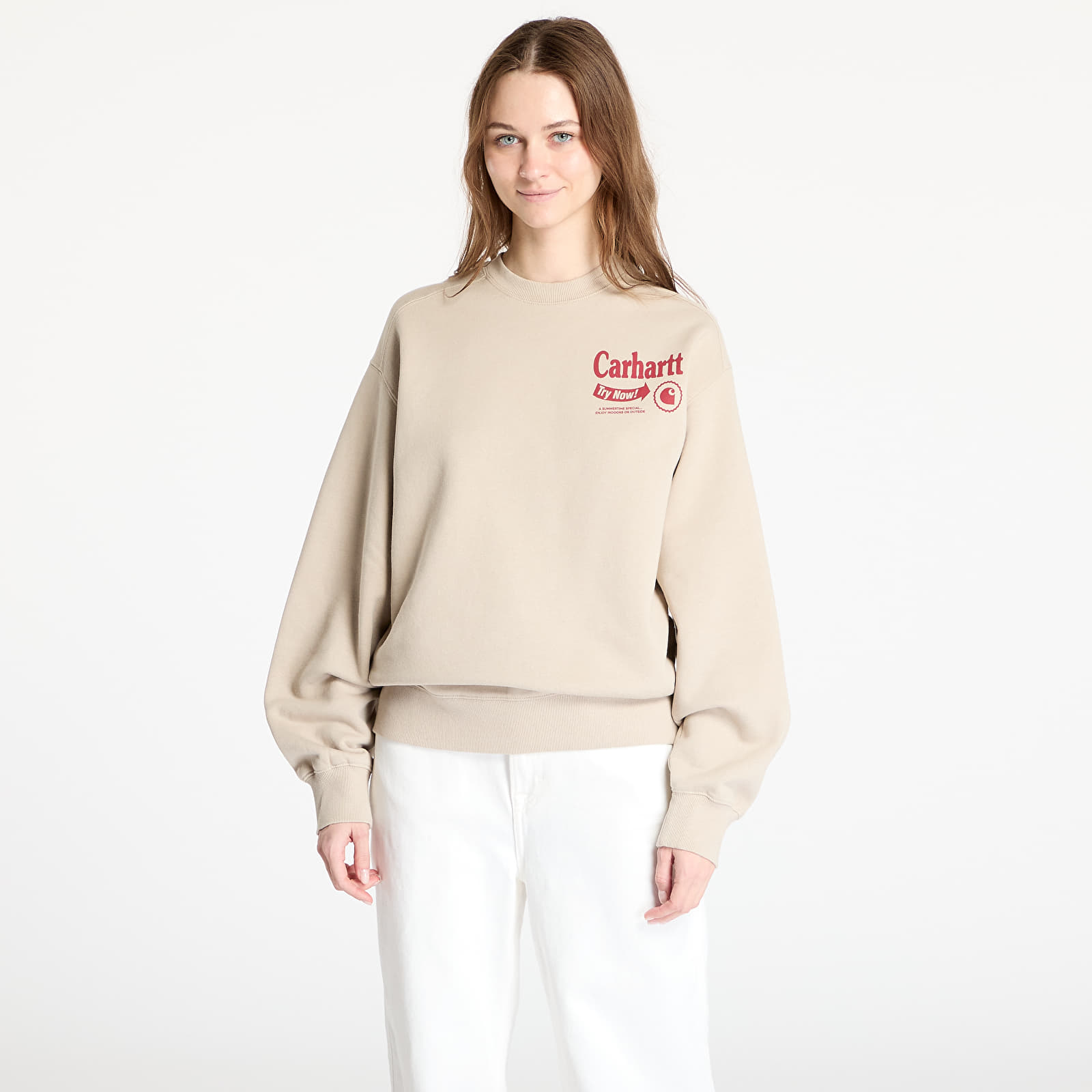 Sudaderas de hombre Carhartt WIP Catalogue Sweat UNISEX Fleur De Sel/ Desire