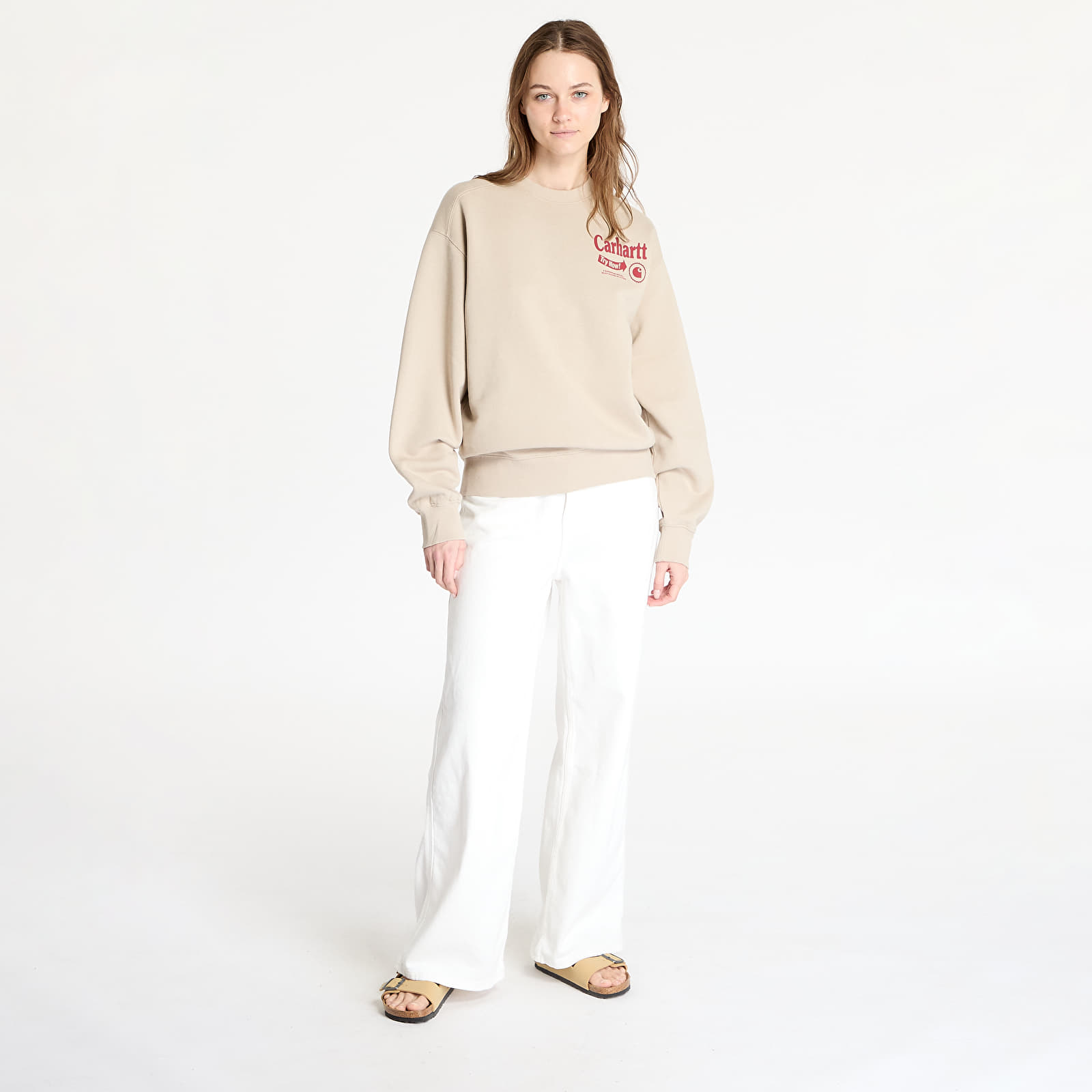 Sudaderas de hombre Carhartt WIP Catalogue Sweat UNISEX Fleur De Sel/ Desire