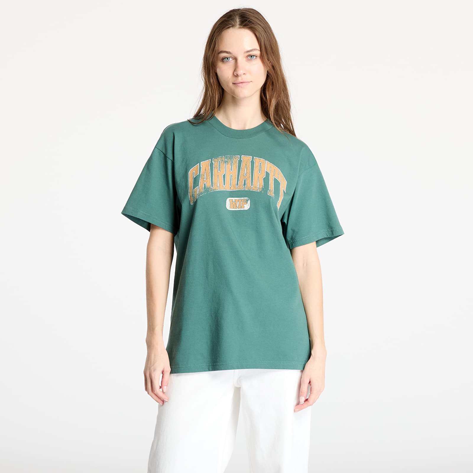 Camisetas hombre Carhartt WIP Short Sleeve Lecture T-Shirt UNISEX Silver Pine