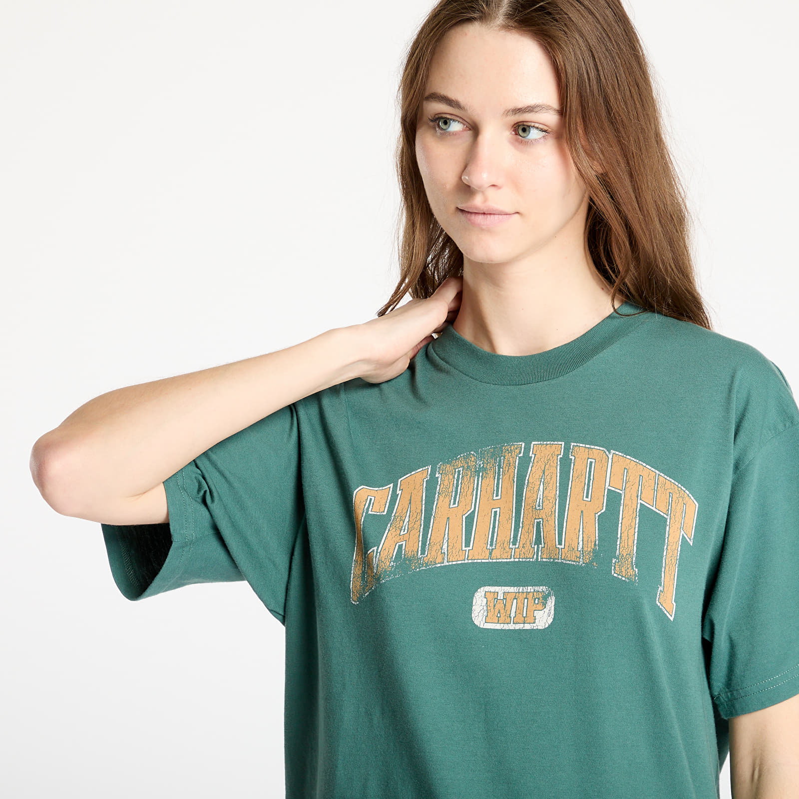 Camisetas hombre Carhartt WIP Short Sleeve Lecture T-Shirt UNISEX Silver Pine