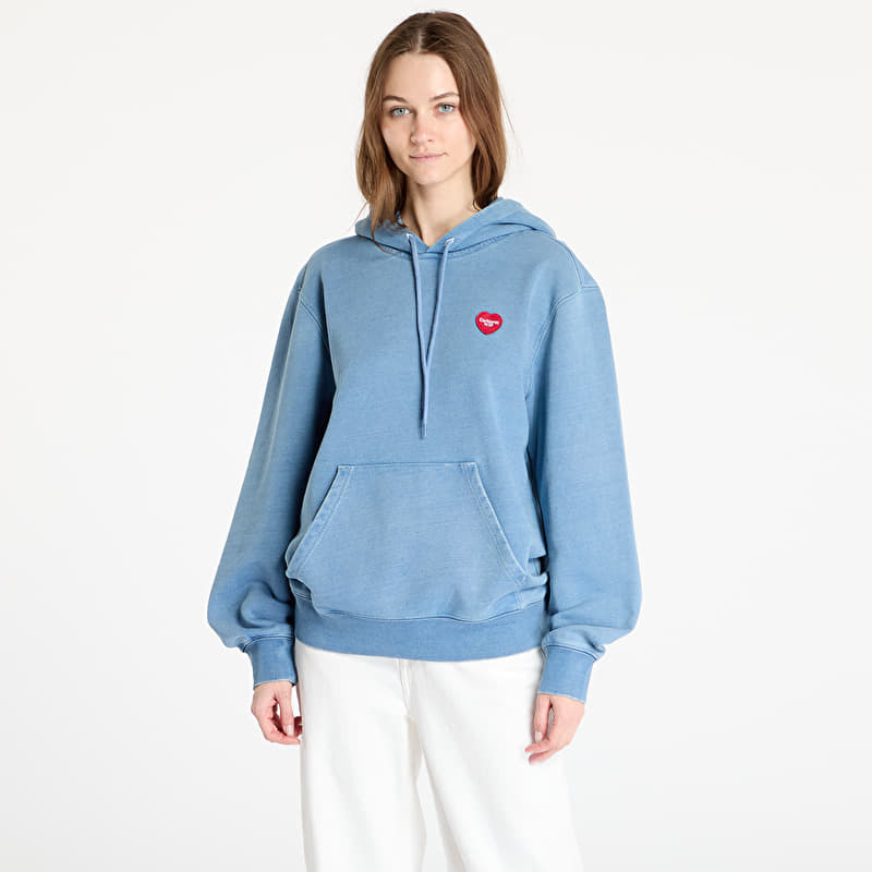 Sweatshirt Carhartt WIP Hooded Ingo Sweat UNISEX Light Blue Garment Dyed