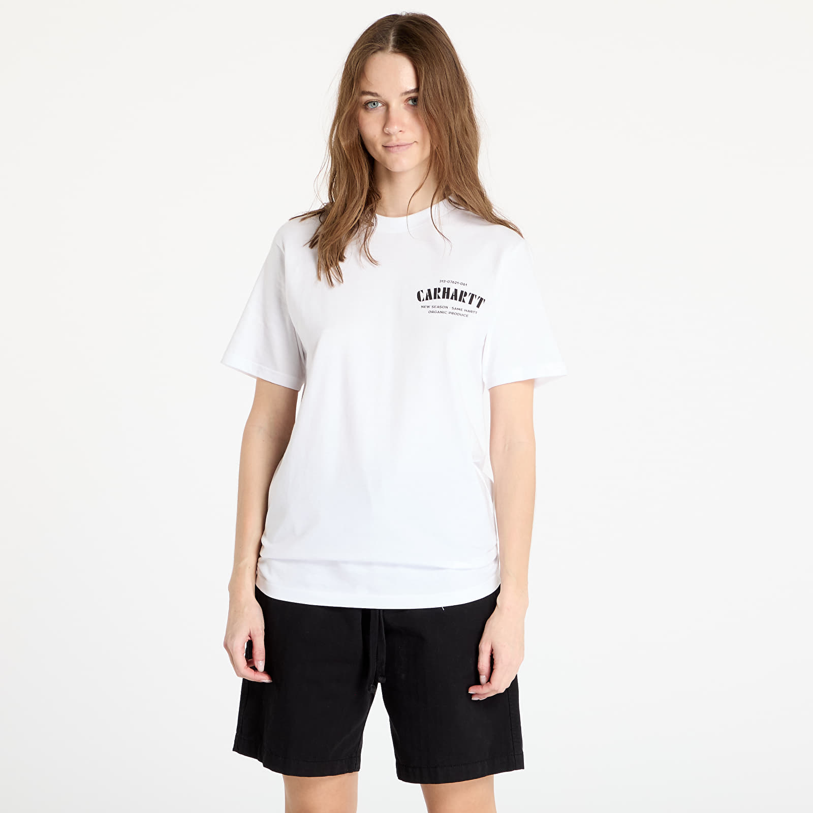 Heren T-shirts Carhartt WIP Short Sleeve Catalogue C Logo T-Shirt UNISEX White