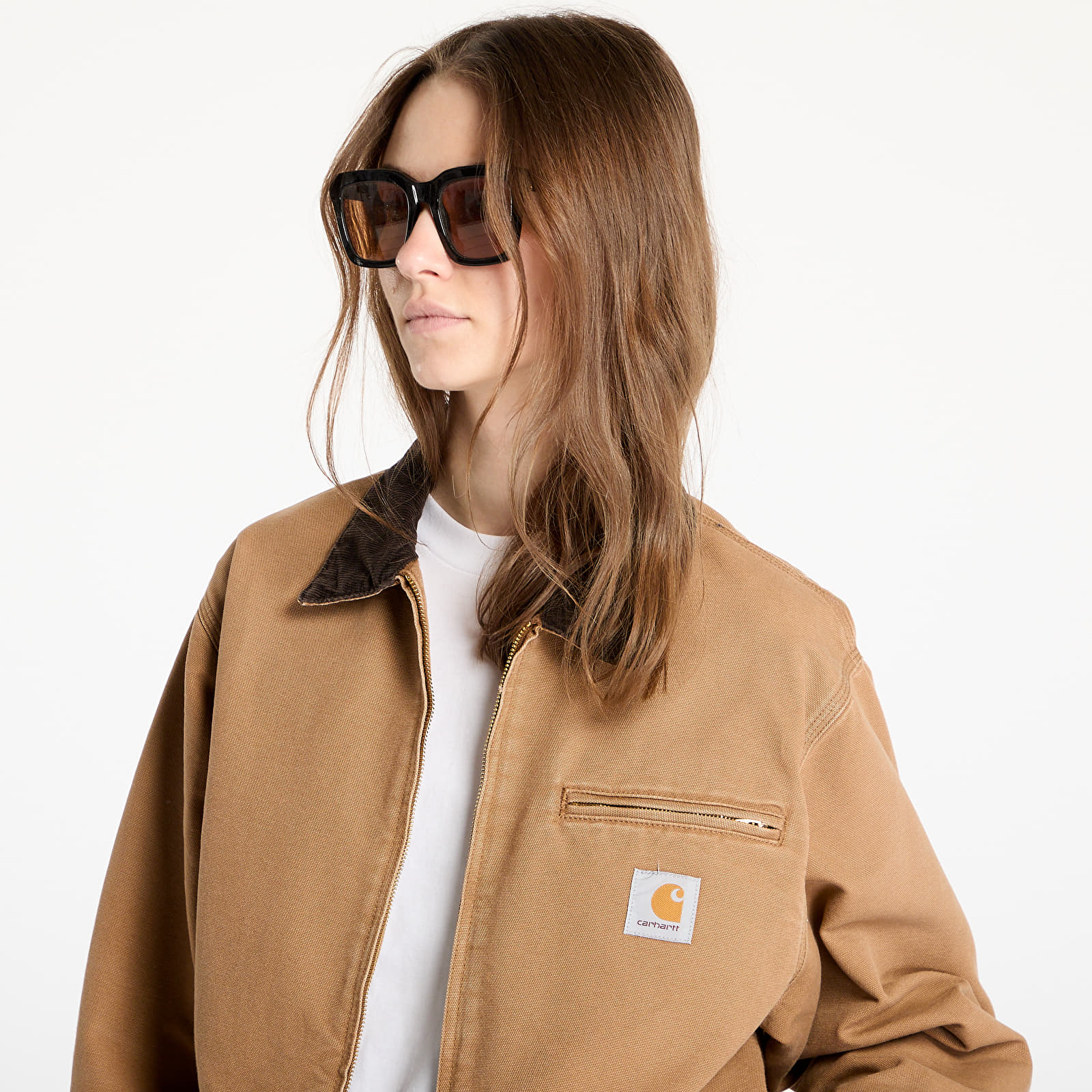 Vestes pour hommes Carhartt WIP OG Detroit Jacket UNISEX Hamilton Brown/ Tobacco Aged Canvas