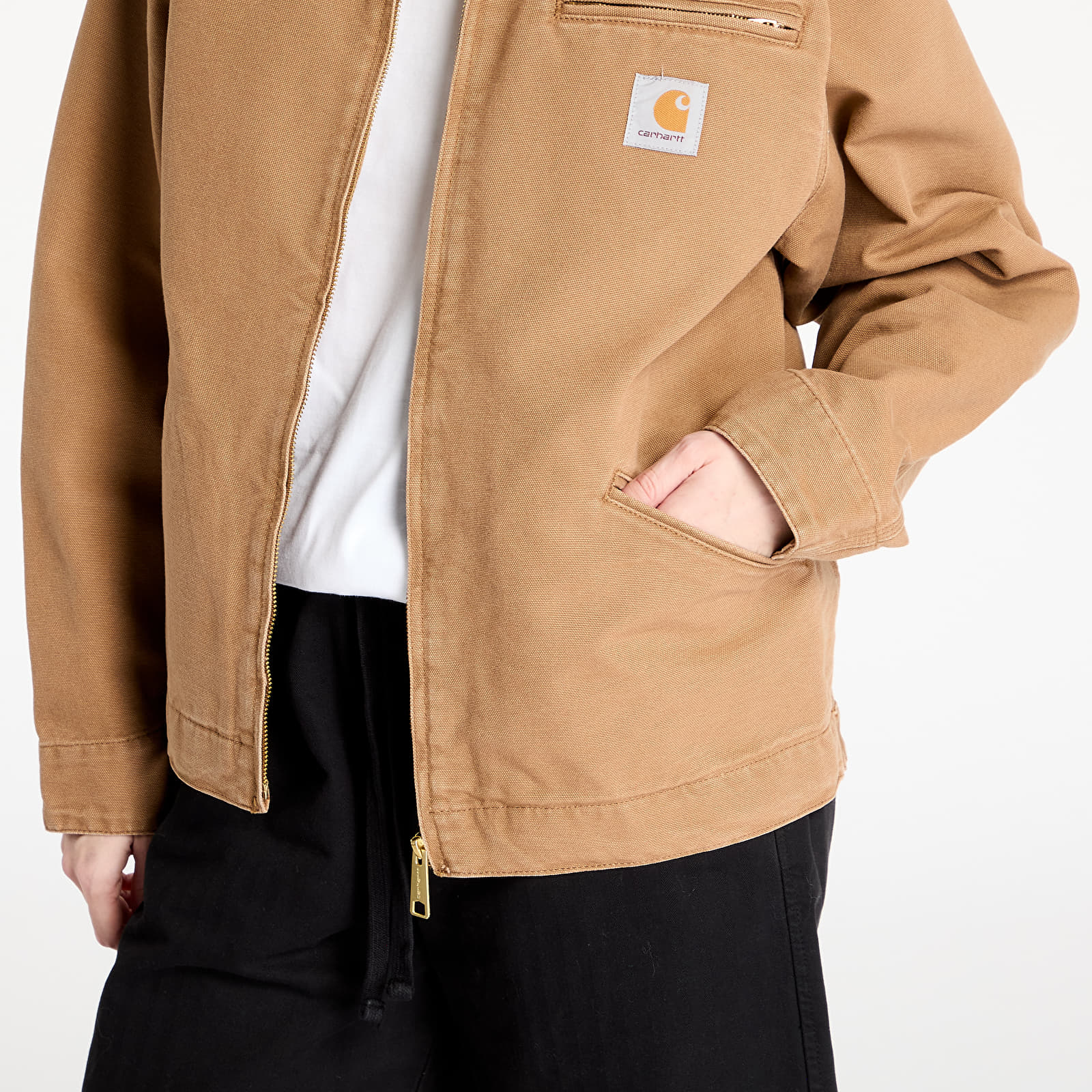 Vestes pour hommes Carhartt WIP OG Detroit Jacket UNISEX Hamilton Brown/ Tobacco Aged Canvas