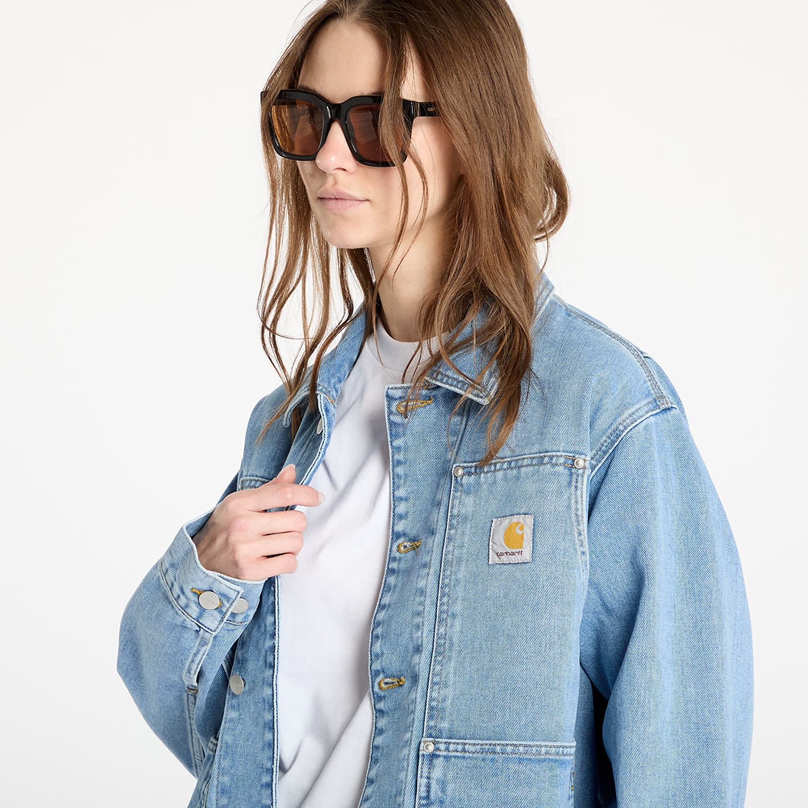 Chaquetas de hombre Carhartt WIP OG Double Front Jacket UNISEX Blue Stone Bleached
