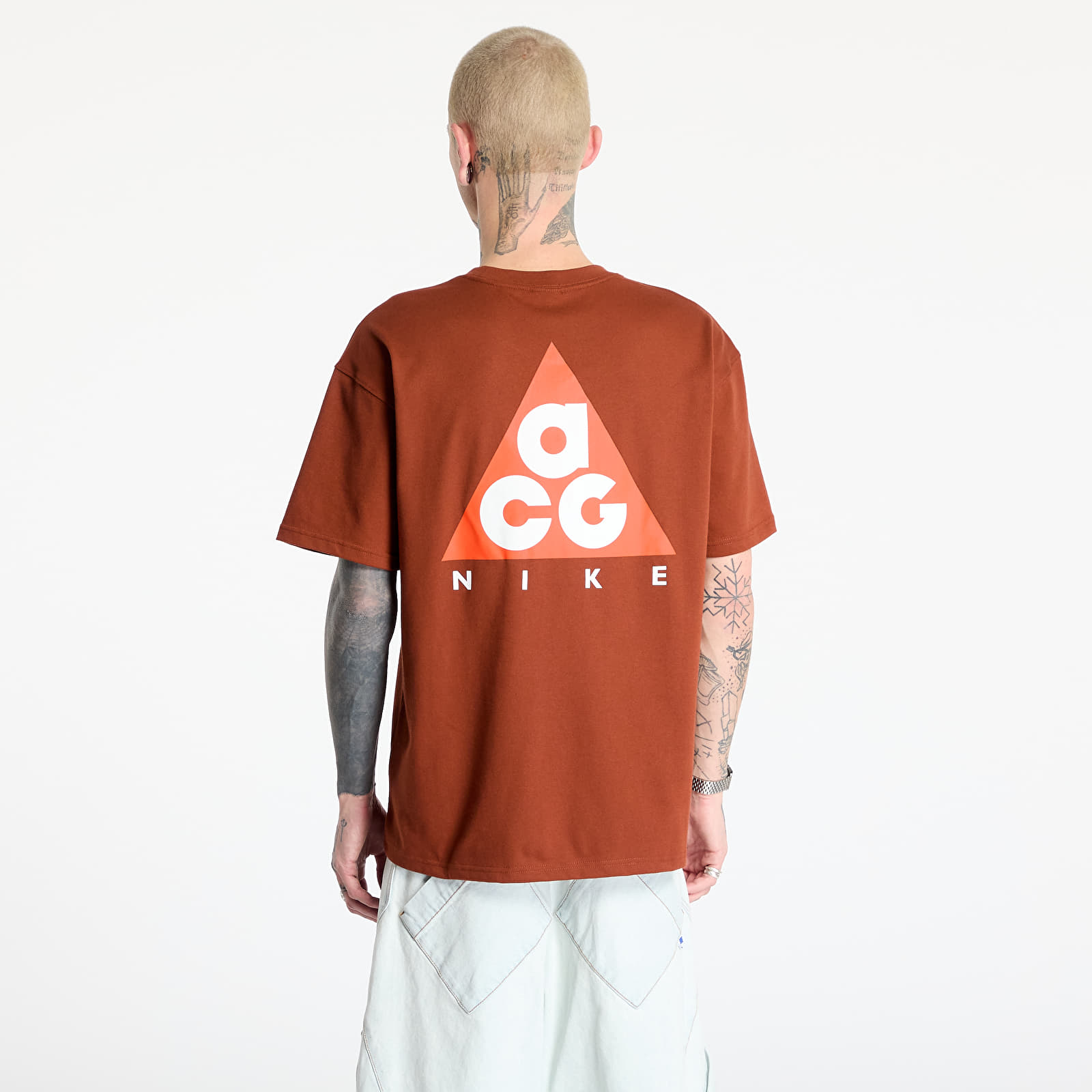 Men's T-shirts Nike ACG Men's Max90 T-Shirt Cinnamon/ Picante Red