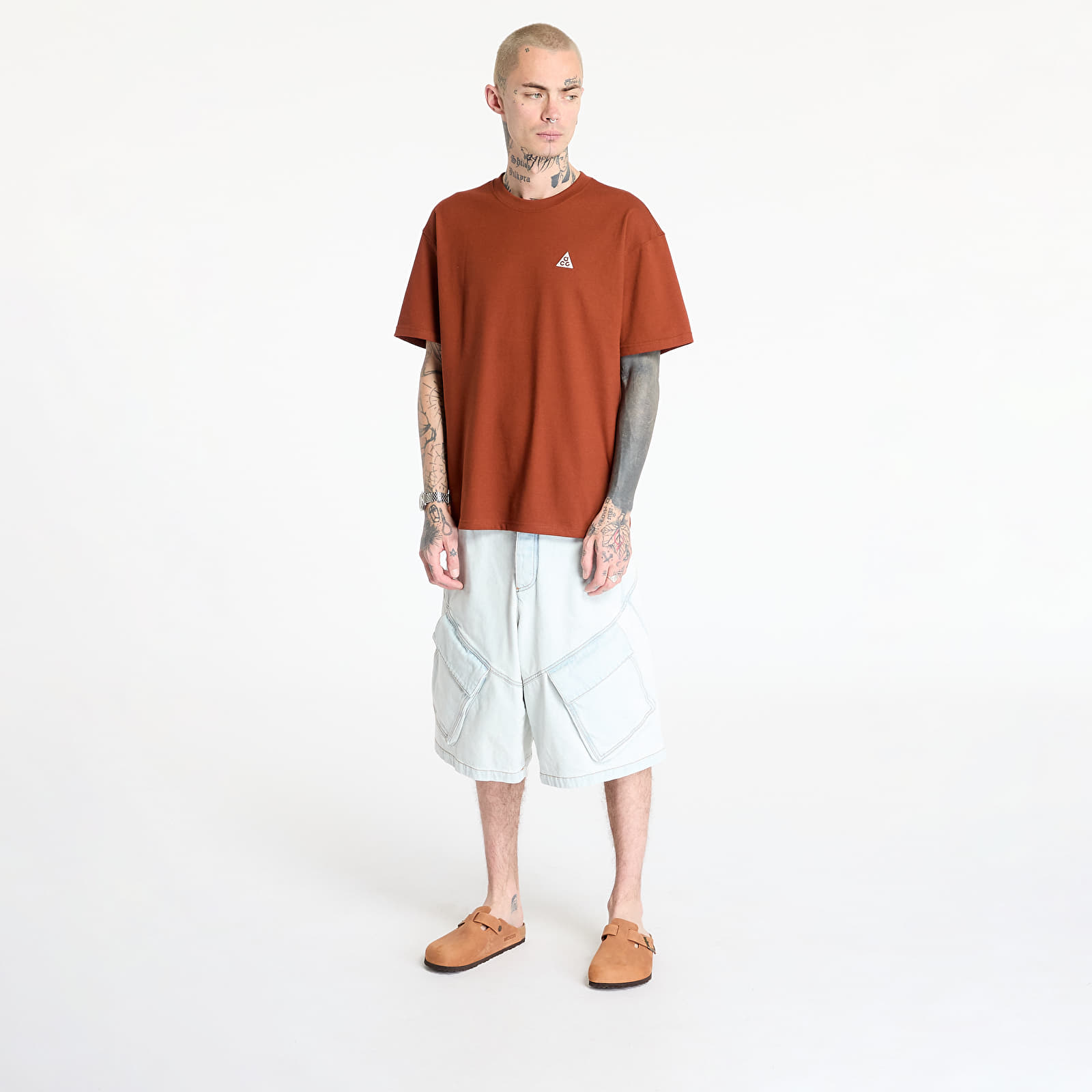 Men's T-shirts Nike ACG Men's Max90 T-Shirt Cinnamon/ Picante Red