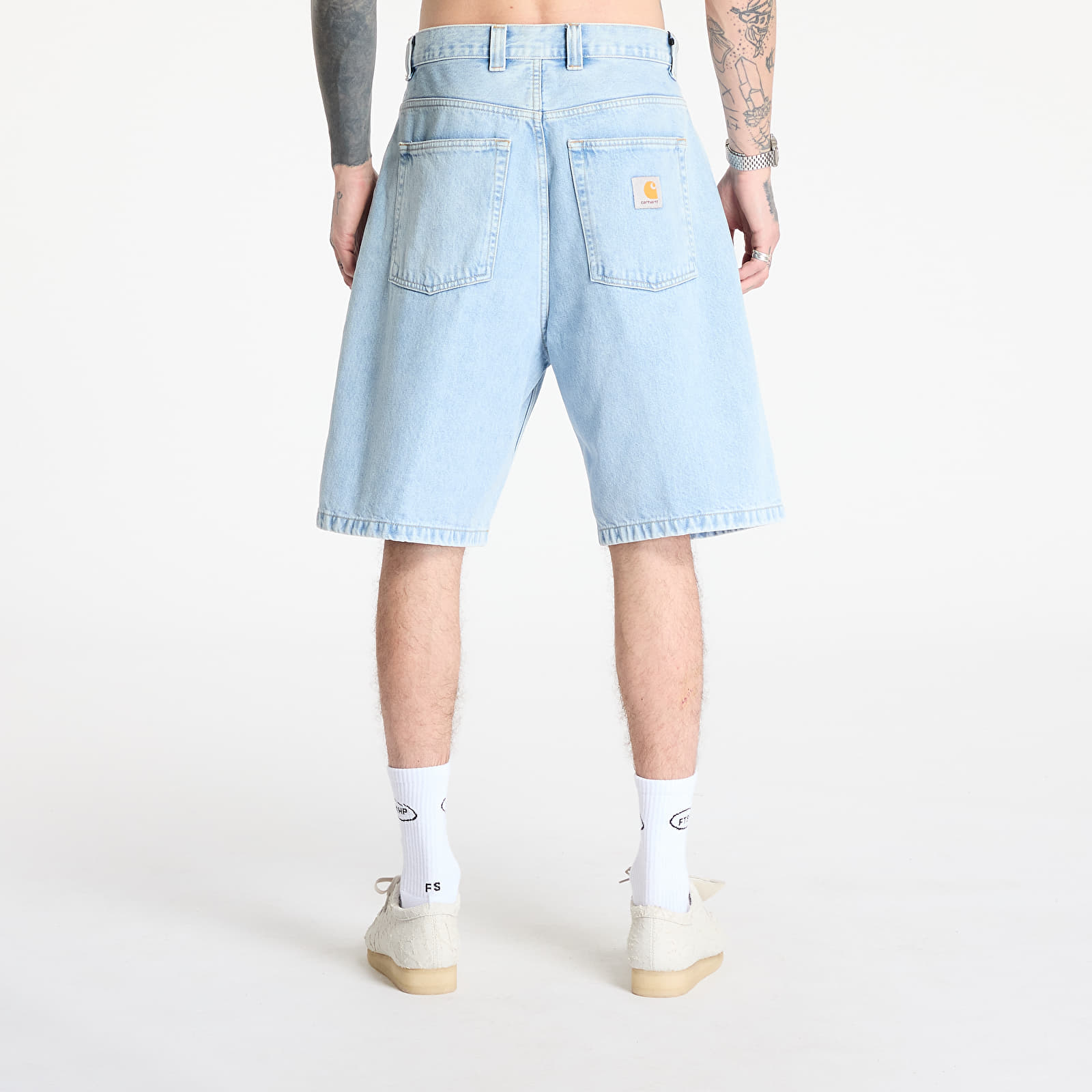 Men's shorts Carhartt WIP Brandon Short Blue Heavy Stone Bleached