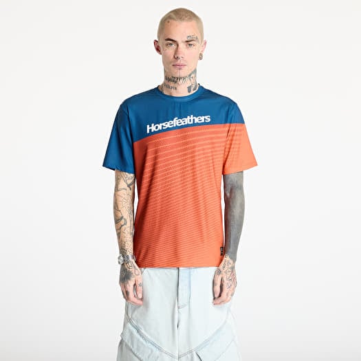 Jersey Horsefeathers Quantum Bike Jersey Petrol/ Burnt Orange