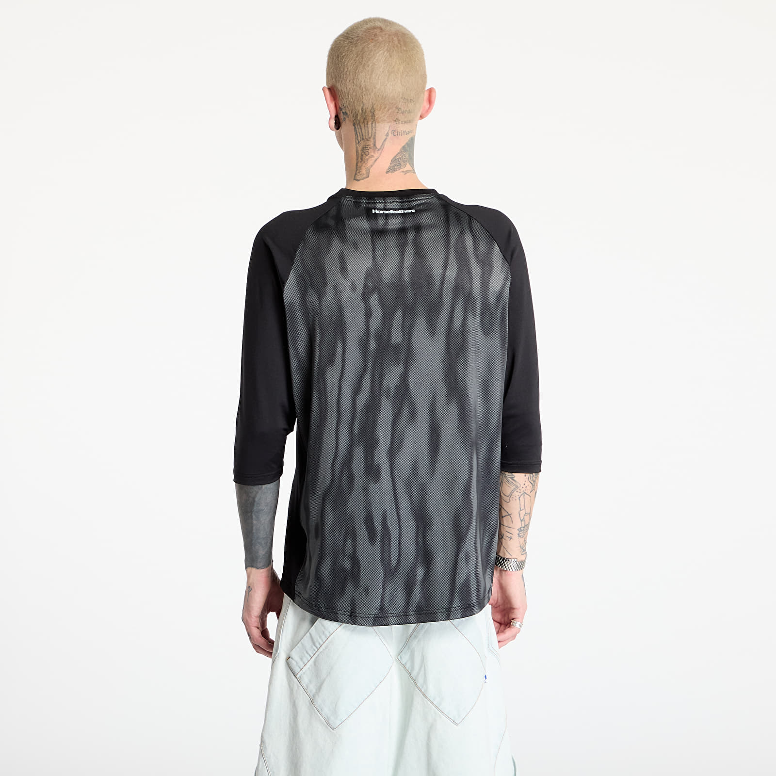 Trikood Horsefeathers Spike 3/ 4 Bike Jersey Halftone/ Black