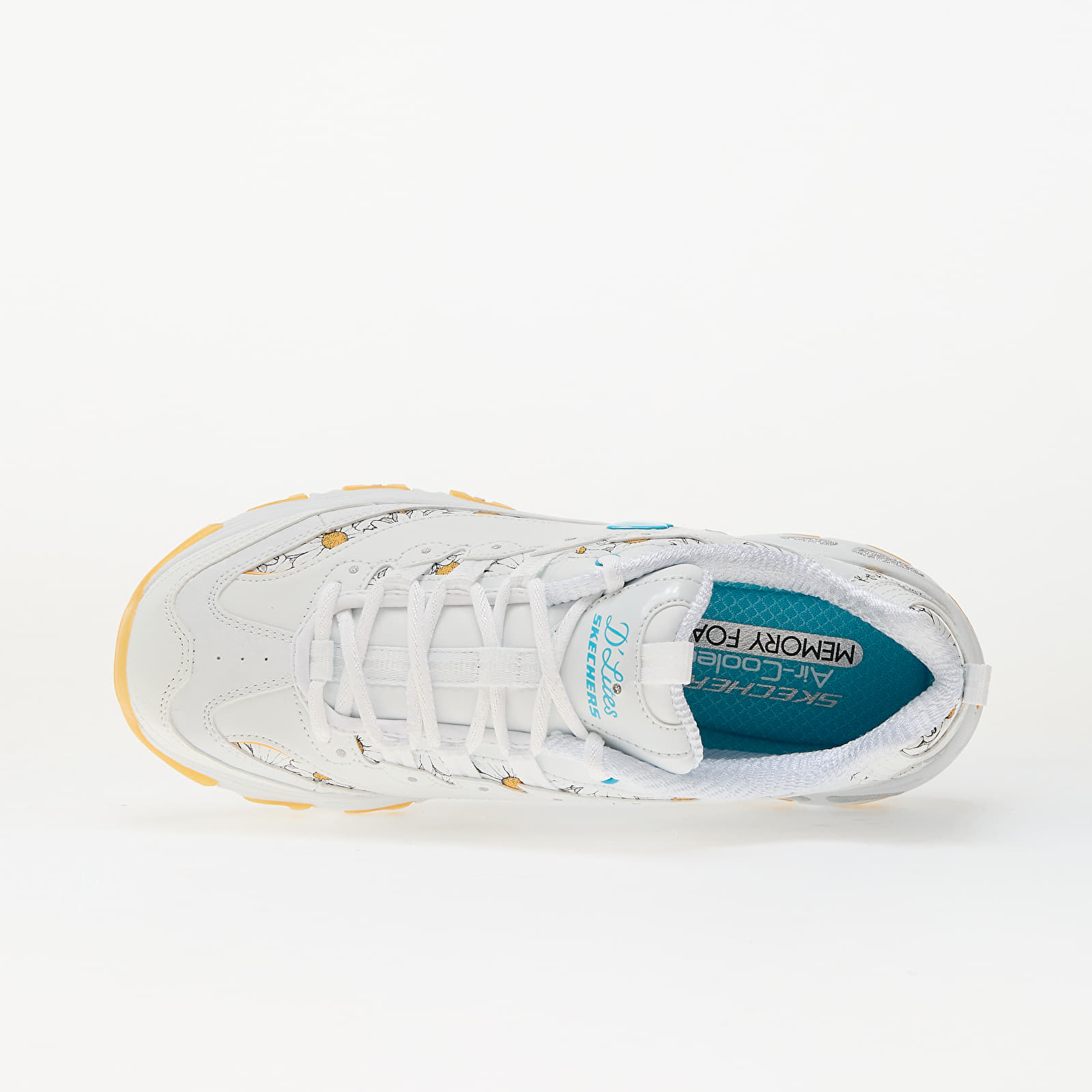 Дамски кецове и обувки Skechers D'Lites - Daisy Dream White/ Yellow