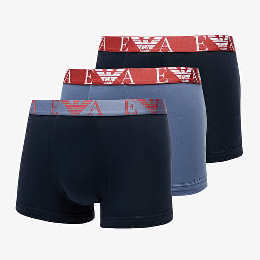 EA7 Emporio Armani 3-Pack Trunk Armani Blu/ Vin Indi/ Ar.Blu