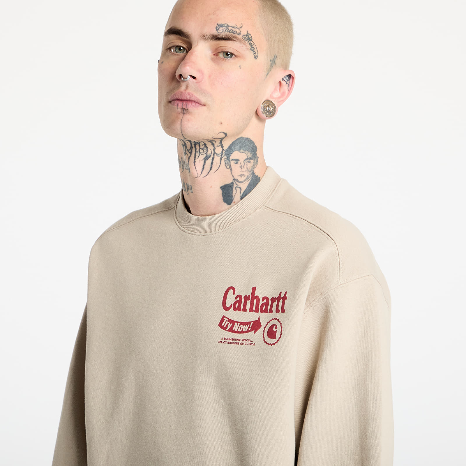 Sudaderas de hombre Carhartt WIP Catalogue Sweat UNISEX Fleur De Sel/ Desire