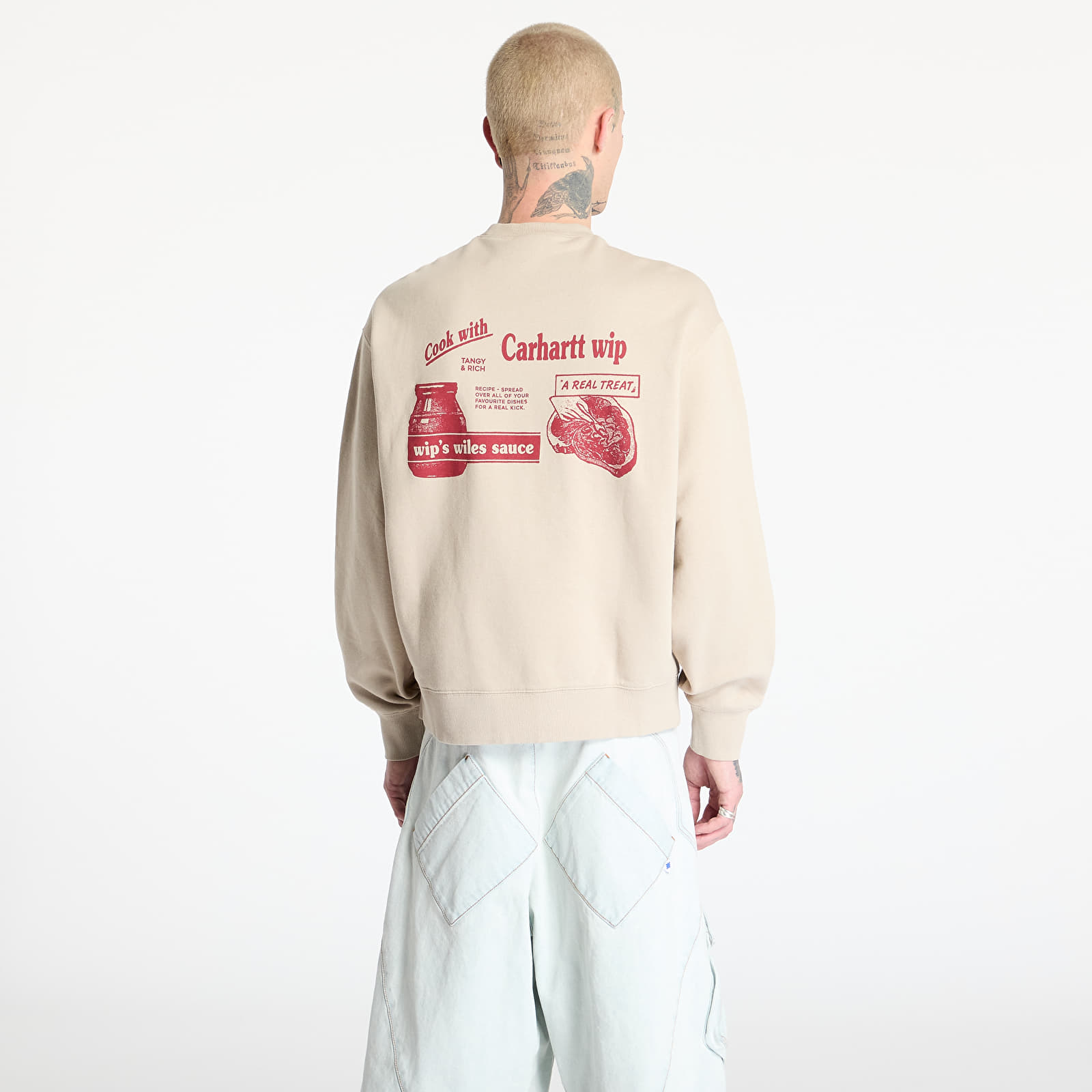 Sudaderas de hombre Carhartt WIP Catalogue Sweat UNISEX Fleur De Sel/ Desire