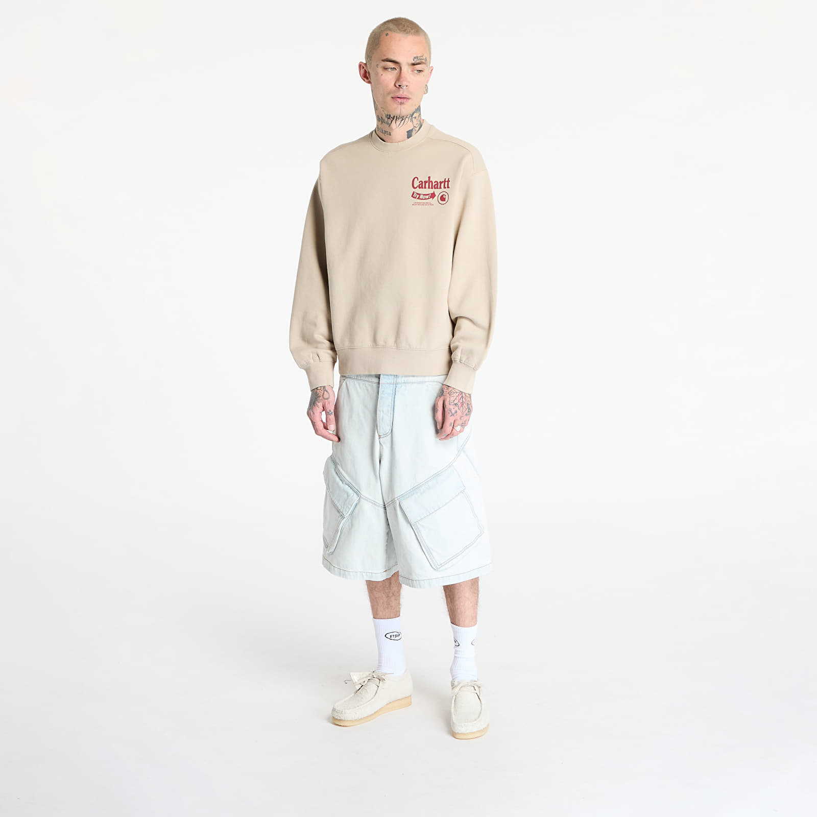 Sudaderas de hombre Carhartt WIP Catalogue Sweat UNISEX Fleur De Sel/ Desire
