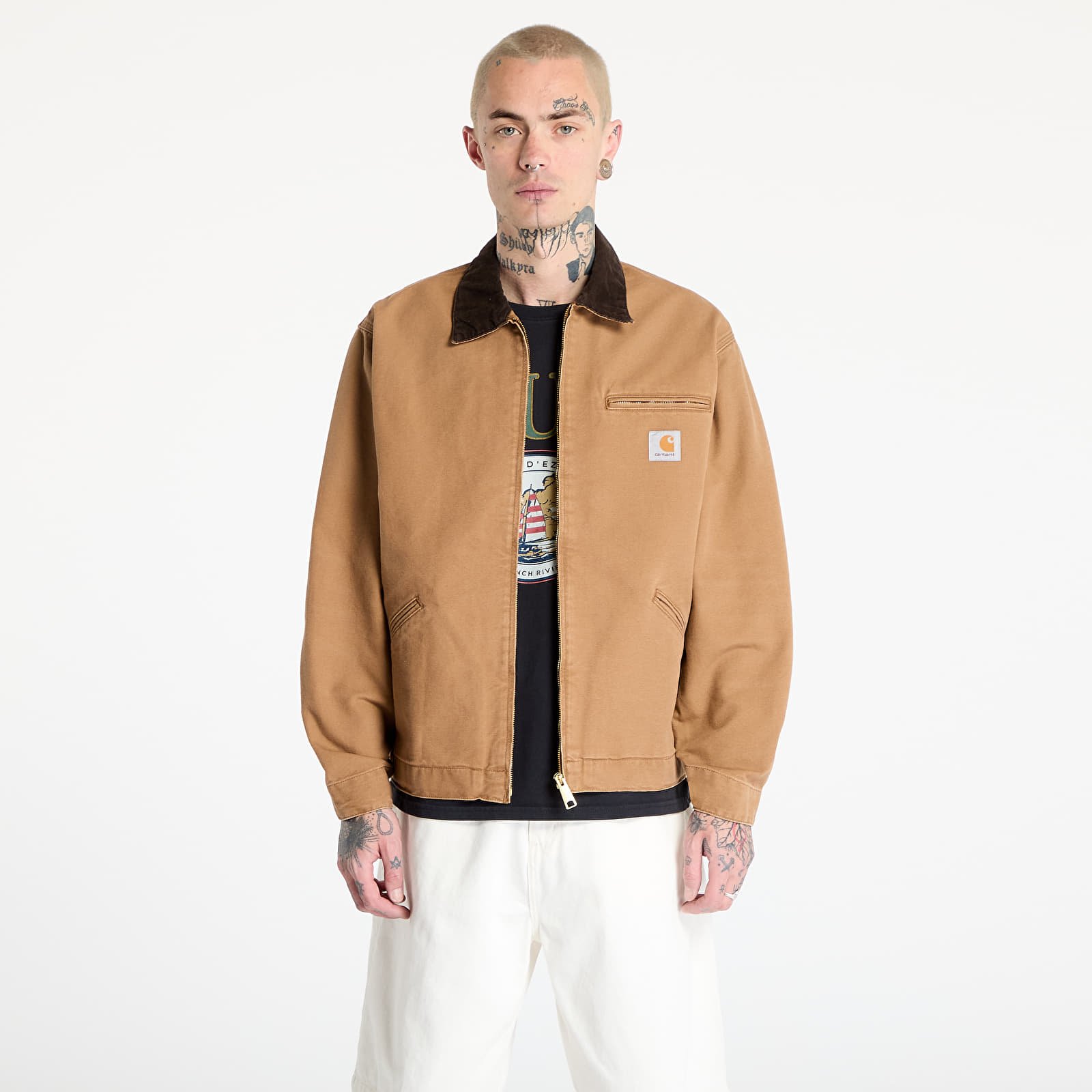 Vestes pour hommes Carhartt WIP OG Detroit Jacket UNISEX Hamilton Brown/ Tobacco Aged Canvas
