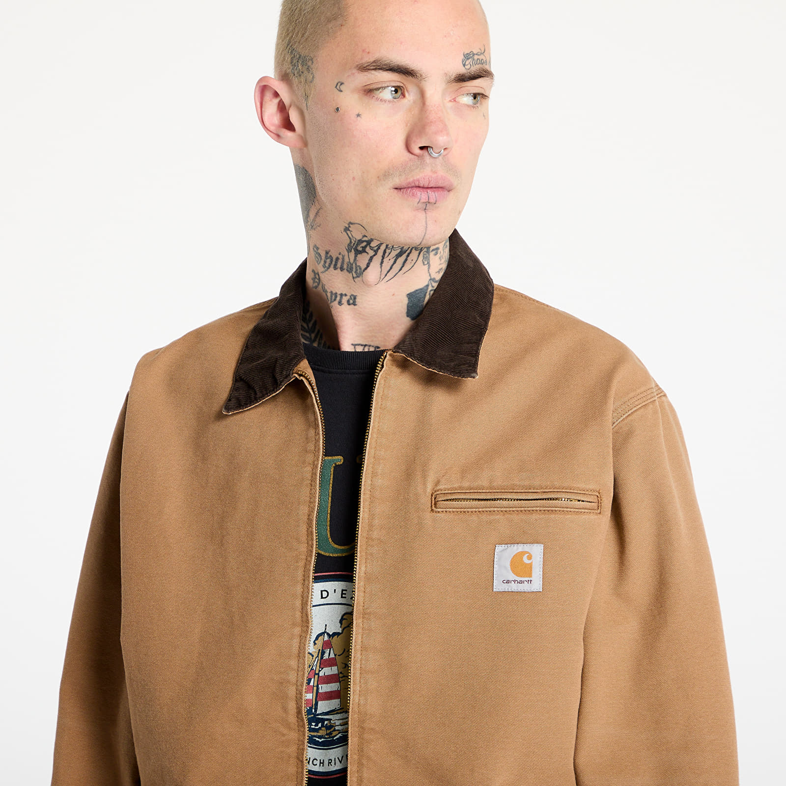 Vestes pour hommes Carhartt WIP OG Detroit Jacket UNISEX Hamilton Brown/ Tobacco Aged Canvas